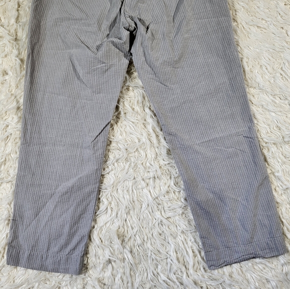 THE RESORT CO Seersucker Trousers Sage – Gray Striped Pants Mens Small - Picture 15 of 16